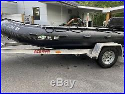 Zodiac F470 inflatable Navy Seal Boat 2008 Incl 2 outboards & More
